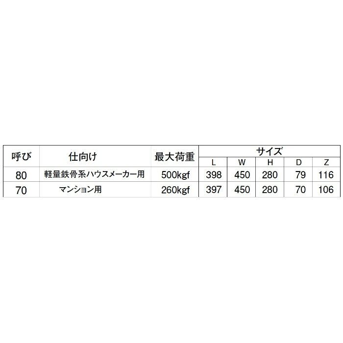 SS-100 収納いす 80mm 白 シロクマ【アウンワークス通販】