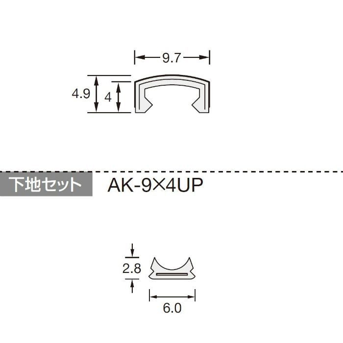 かん合タイプラウンドR型 RKP-9×4U WS-266 長さ3000mm 1本