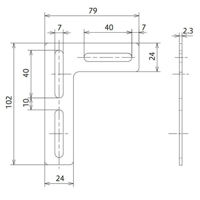 ユニ金具 ニッケル UN-26L ［10個／セット］