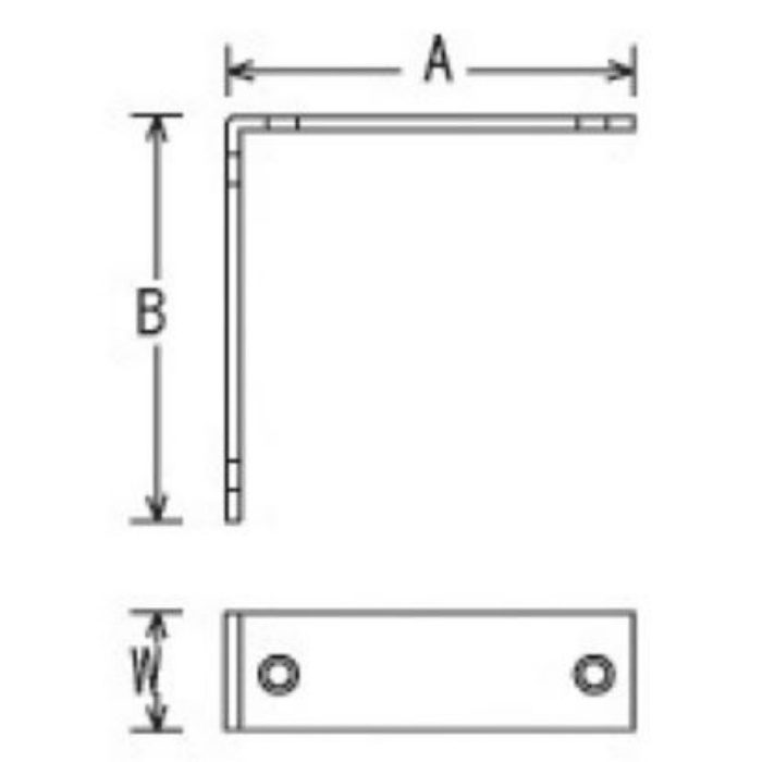 ステン特厚隅金 3×16×45 ［5個／セット］
