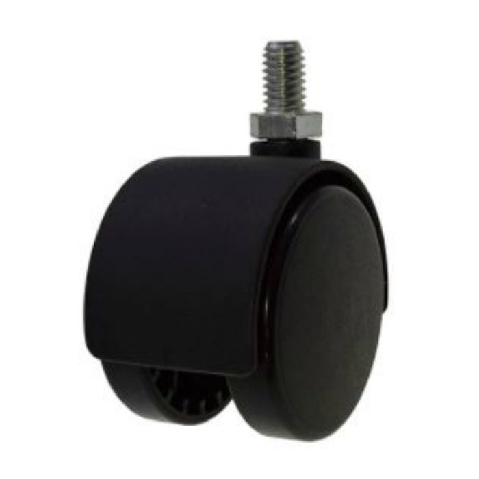 双輪キャスター ねじタイプM8 車輪径40mm ナイロン ［4個／セット］