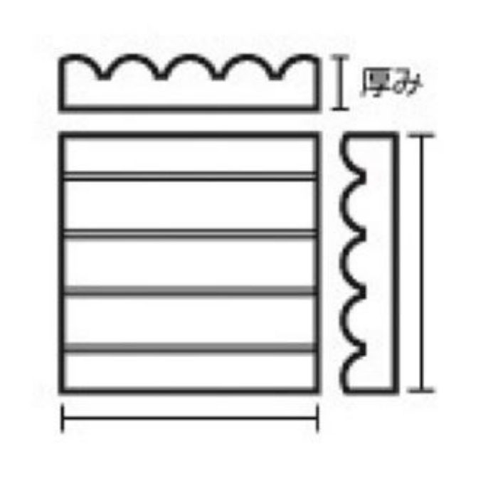 S型防振パット 10×75×75 ［4個／セット］