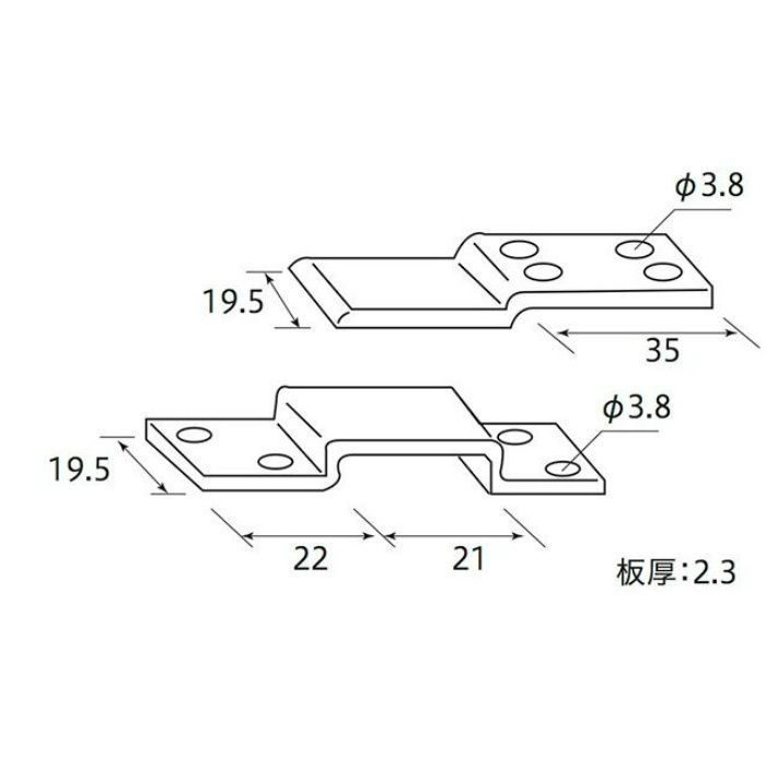 吊り金具 Y-6 ［5個／セット］