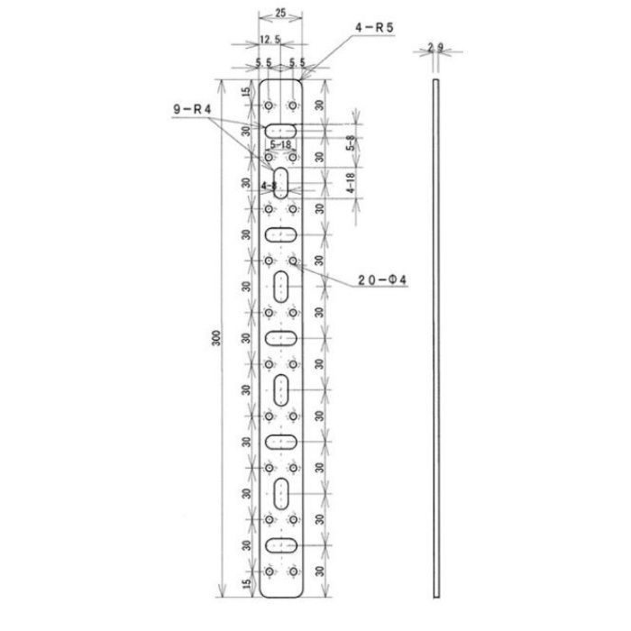 補助金具黒 K-8 八幡ねじ【アウンワークス通販】