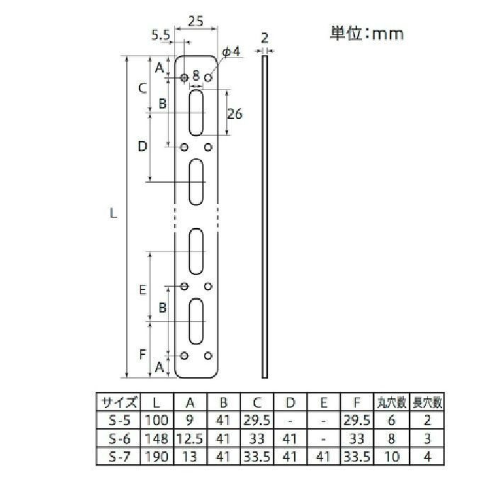 ステンレス ステー S-7 八幡ねじ【アウンワークス通販】