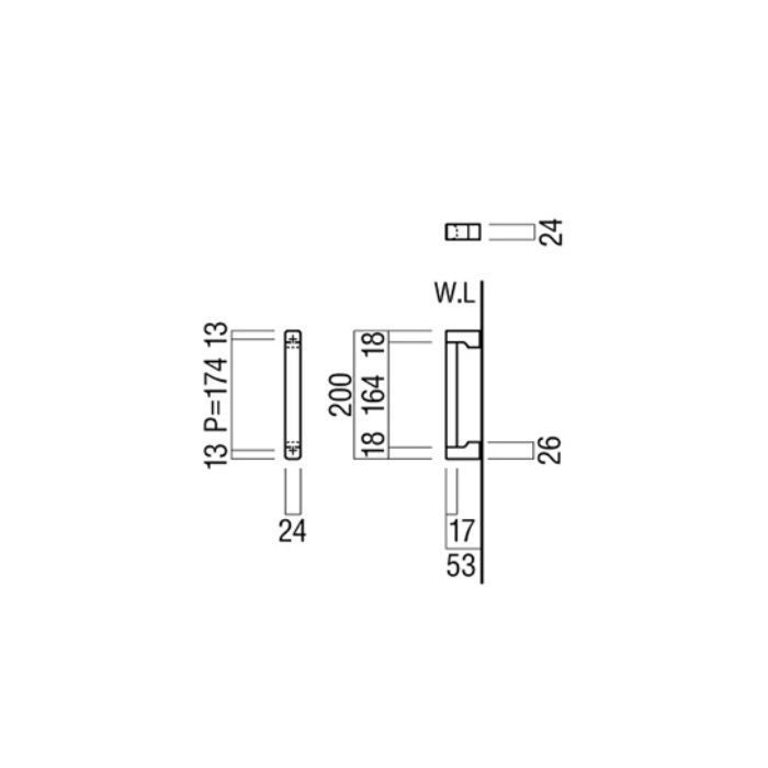 PRE-P670-507 プルバー 200mm ヘアライン シェリーブロンズ ユニオン