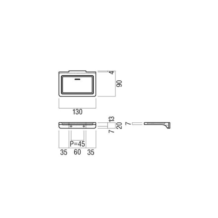 PRE-S620-503 ソープシェルフ ヘアライン アッシュブラック ユニオン