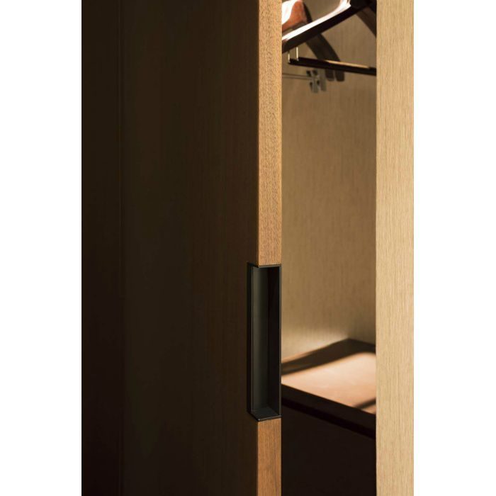 PRE-W151-02 掘込ハンドル 180×25×32mm ユニミストマットブラック