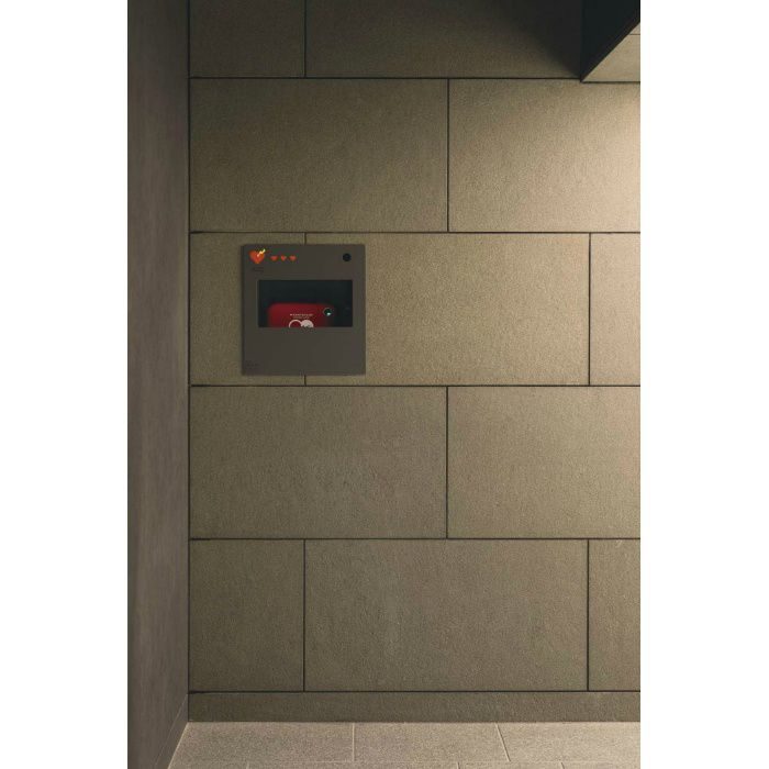 UAB-104-PWH AEDボックス 全埋込 384×410×203.5mm ポーラルホワイトペイント