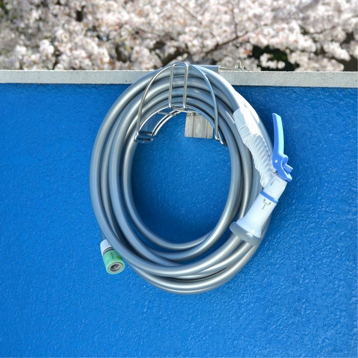 GA-QD044 GAONA ホースハンガー ベランダ用 （ホースかけ 収納 ステンレス）