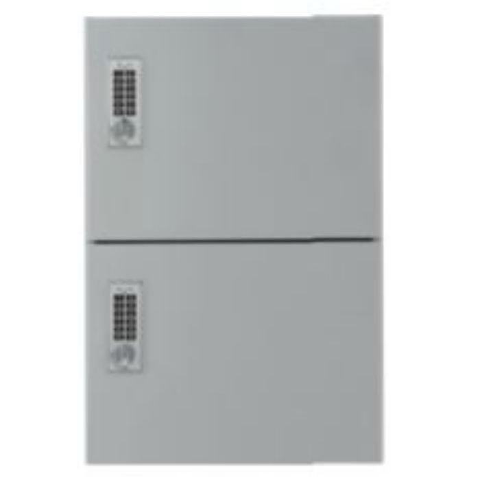 SK-CBX-M02-SL 宅配ボックス テンキー式 壁付・据置兼用型 2扉 シルバー