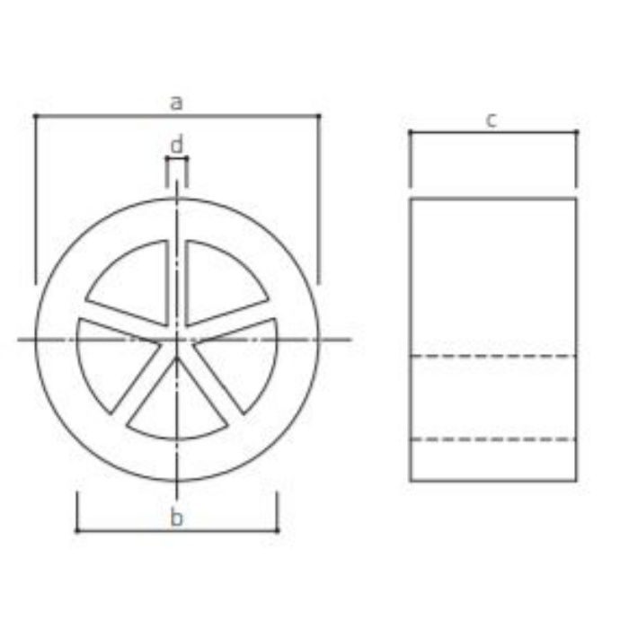 SK-BO100 防音スリーブ 適用パイプ100×106 グレー