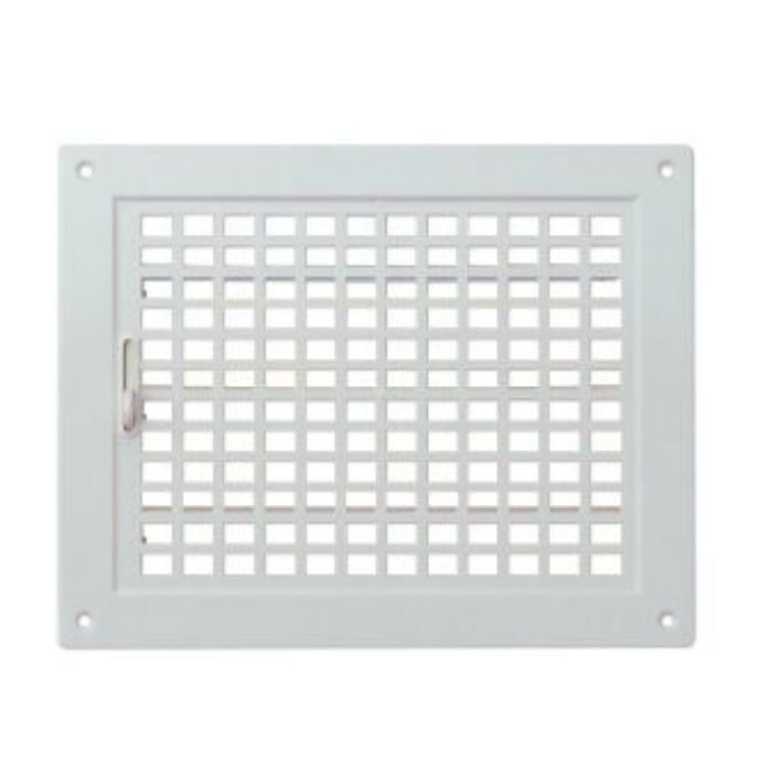 SPRN-100×150 角型レジスター 上下レバー開閉式 シルバーホワイト