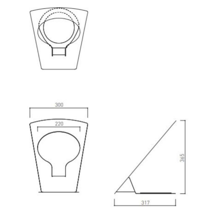 SK-FEB-FG320 消火器ボックス 据置型 ブラック