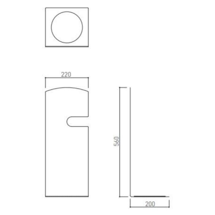 SK-FEB-FG210 消火器ボックス 据置型 ブラック