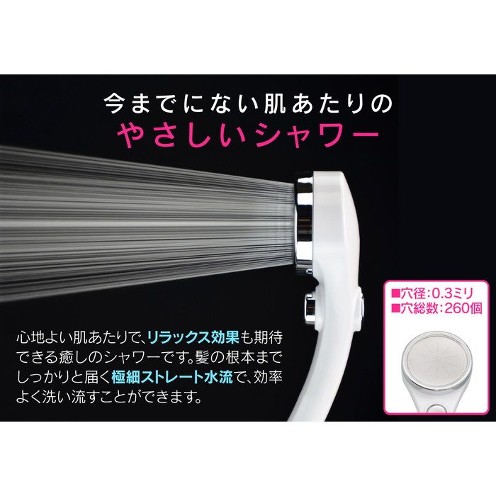 GA-FH036 GAONA これカモ シャワーヘッドとホースのセット 浄水 大型 ストップ （髪・肌にやさしい 塩素除去 節水） ホワイト