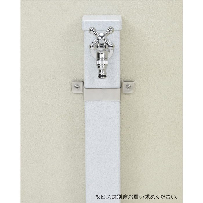 GA-RW001 GAONA サドルバンド ぐらつき防止 （立水栓用 ネジ止め ステンレス 壁固定） 60mm角