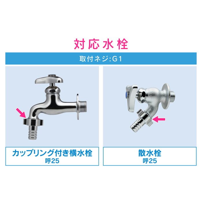 GA-HK019 GAONA ホースカラン先 タケノコ （ホース内径約25ミリ用 呼25 G1 交換用）