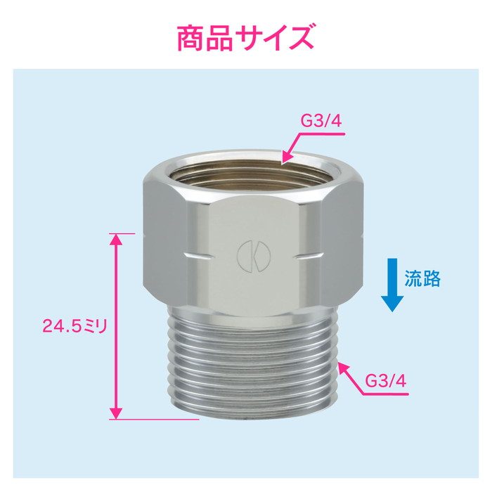 GA-JE004 GAONA 逆止弁 呼20用 水道配管継手 原状回復