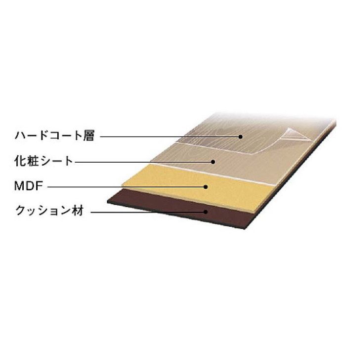 MCBF45S1-WT モードコレクト45 防音フロア      直貼りタイプ 上履用 11.5mm厚 ウォールナット柄