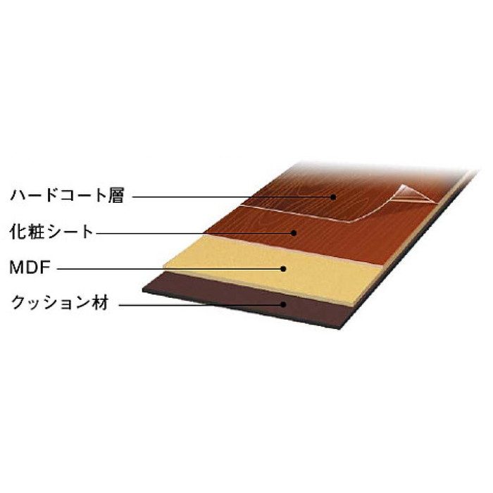 ACBF45S3-SK アートクチュール・ソン45 防音フロア 直貼りタイプ 上履用 11.5mm厚 ラフソーンオーク柄 スモーク色