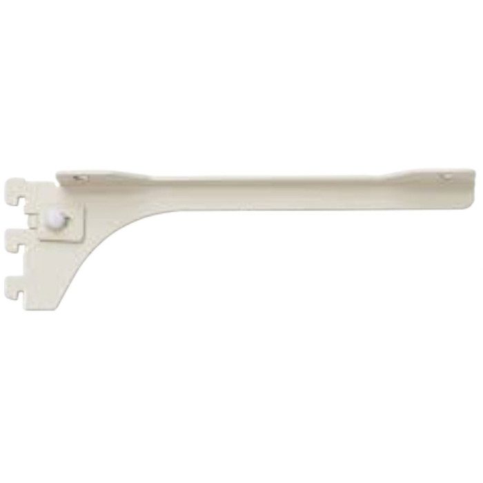 SKBTSL-1D-W 背中の壁用棚柱 棚柱ブラケット 奥行250／300mm用 単品（左） ホワイト