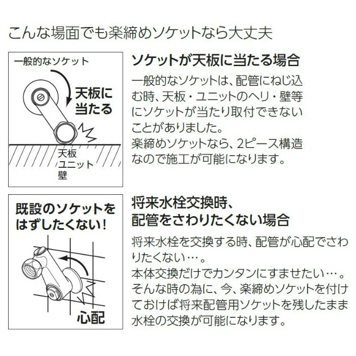 FTB100KWRJT サーモスタット式シャワー 楽締めソケット付 寒冷地用 KVK