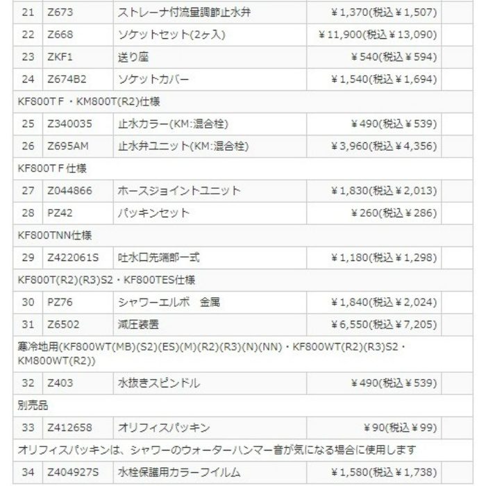 KF800TM サーモスタット式シャワー 1.6mメタルホース付 KVK【アウン