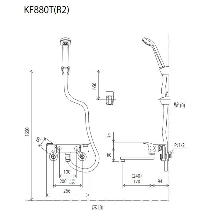 KF880TS2 サーモスタット式シャワー 通販