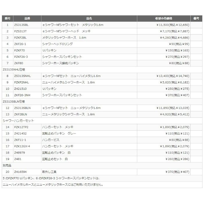 KF890W サーモスタット式シャワー 寒冷地用 KVK【アウンワークス通販】