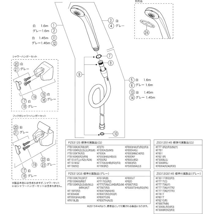 定番から日本未入荷 LALAHOUSEKVK デッキ型サーモスタット式シャワー混合水栓 KF3011TSJ