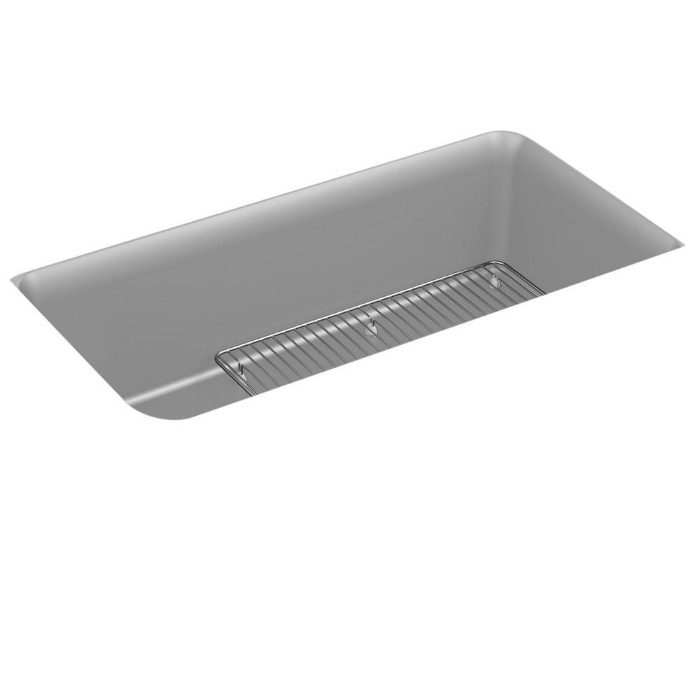 K-8206-CM4 キッチン用シンク Cairn キッチン用1槽シンク マットグレイ