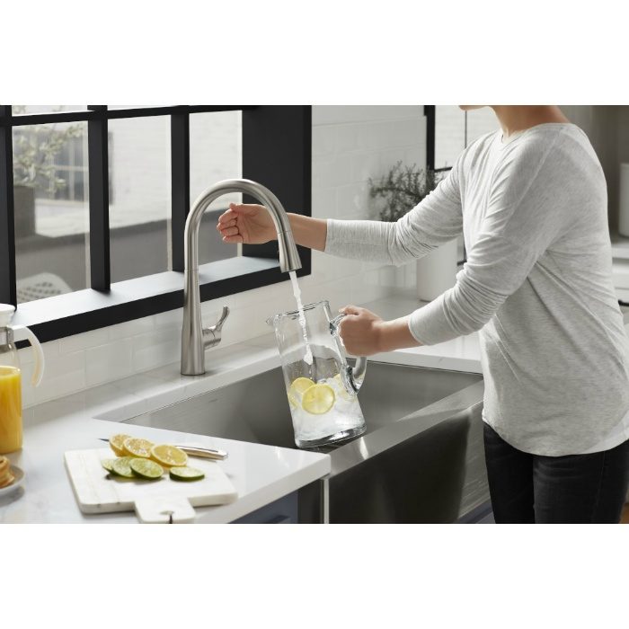 K-22036-VS キッチン水栓 Simplice タッチレス キッチン用混合水栓 バイブラントステンレス