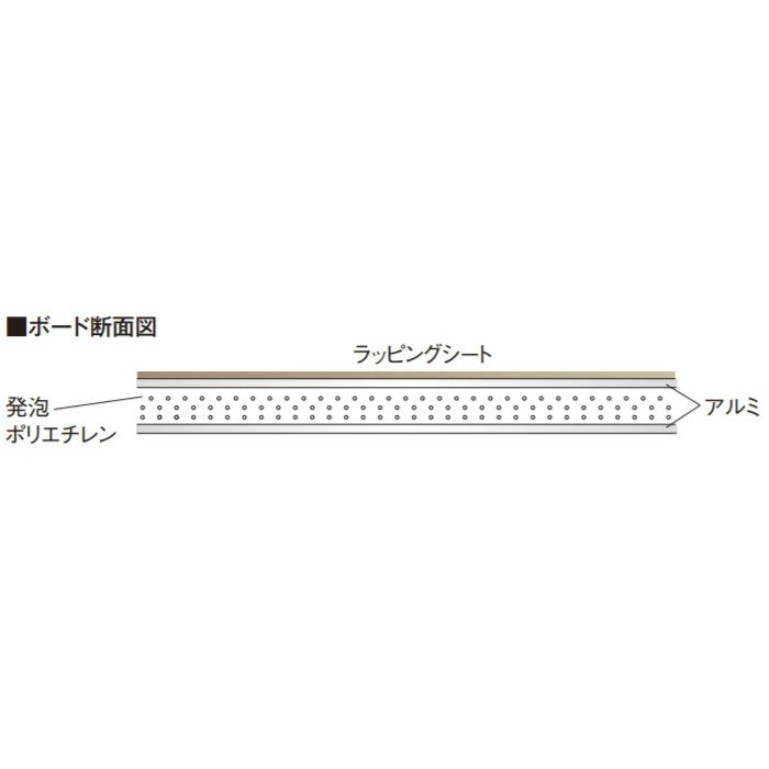 エバーアートボード 木柄 W910×H2440×3mm アメリカンウォールナット