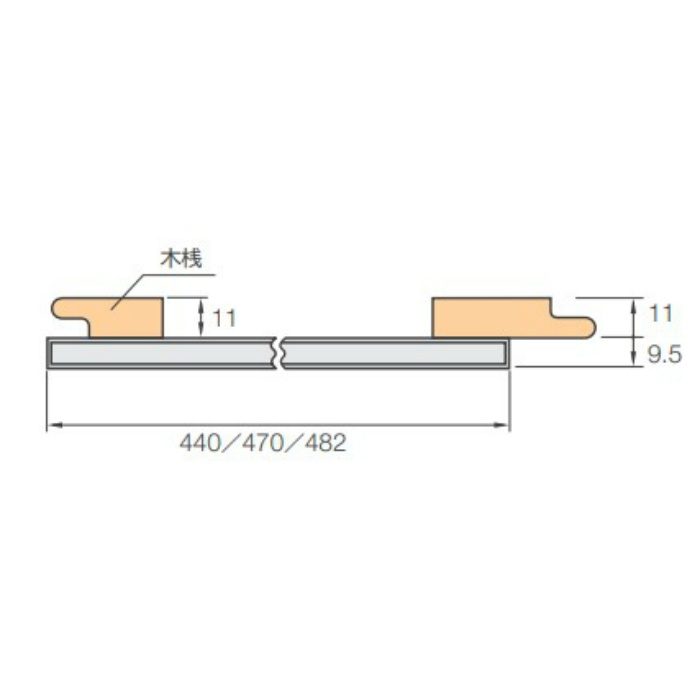 【アウトレット品】 ヒット天井 新大和柾 21.5mm総厚 440×3640mm 【関東限定】