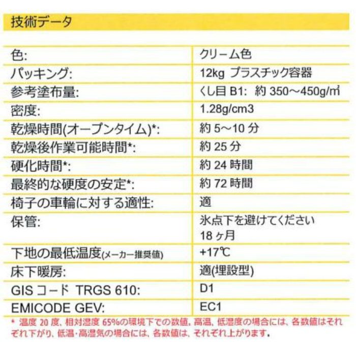 KF-40 リノリウム施工用接着剤 キーセル リノボンド 12kg