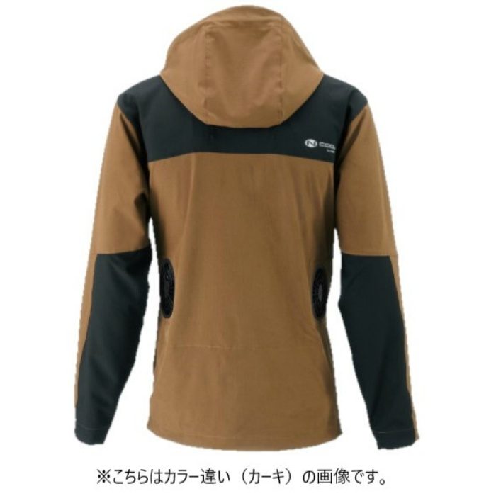 NA-3081 Nクール®ウェア マウンテンパーカー仕様 ストレッチ素材加工 フード 服単品 ネイビー 2L
