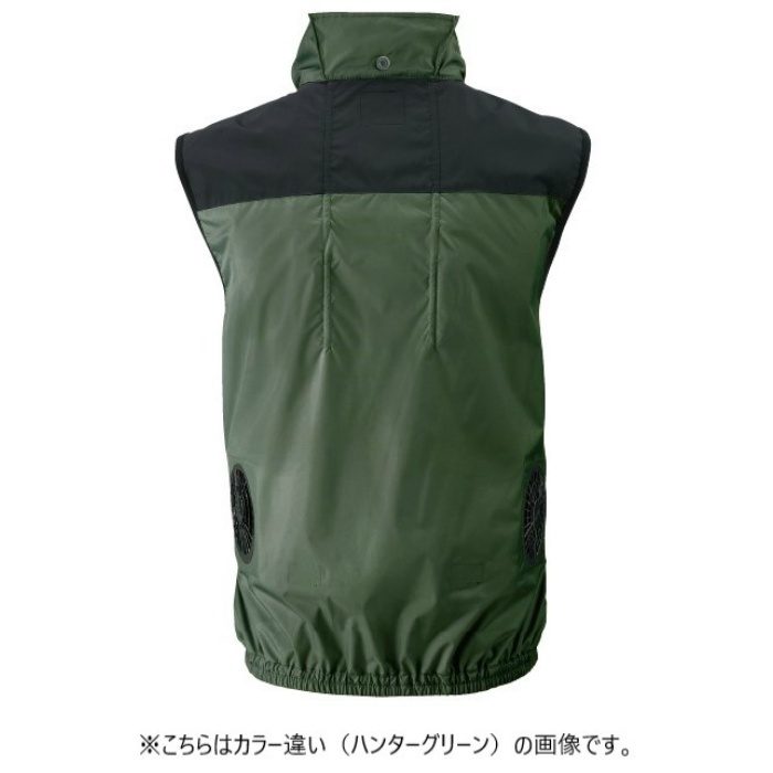 NC-1121 Nクール®ウェア ベスト スーパーチタン加工 タチエリ 服単品 シルバー 2L