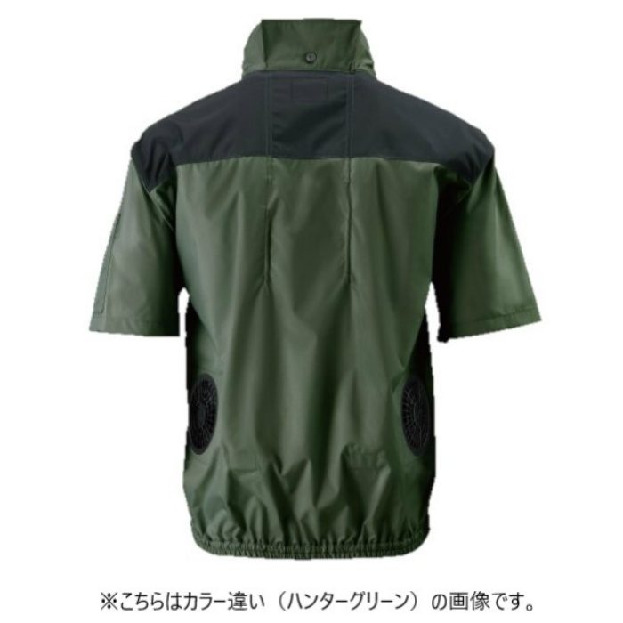 ND-1121 Nクール®ウェア 半袖 スーパーチタン加工 タチエリ 服単品 ネイビー S