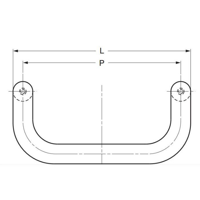 ランプ印ステンレス鋼製ハンドルLF-12型 LF-12-96 100-010-520