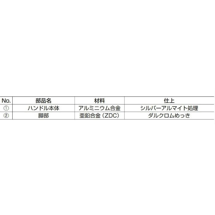 ランプ印ハンドルXLA-HA型 XLA-HA128 100-010-060