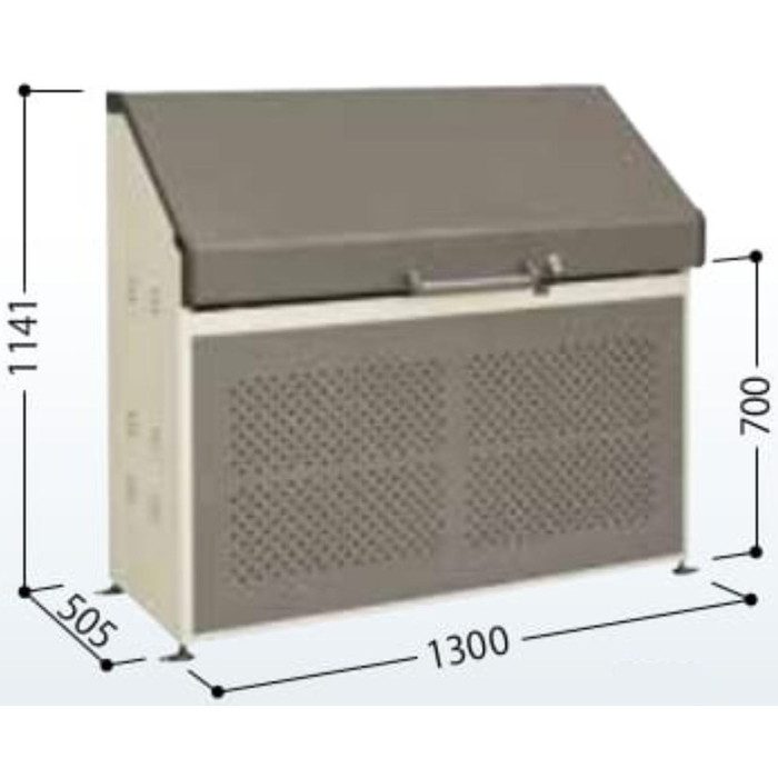 CK-B1305 タクボごみ集積庫 クリーンキーパー ボックスタイプ 奥行505×間口1300mm ※組立て商品