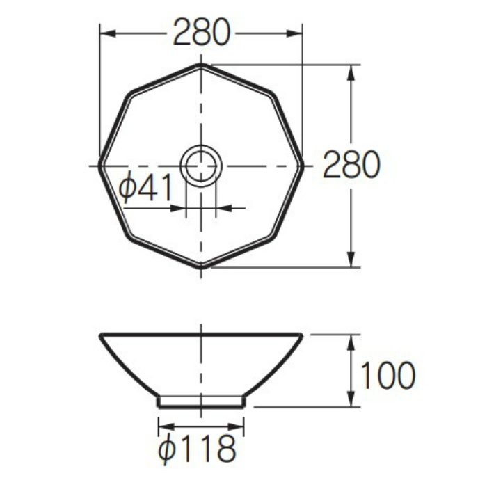 カクダイ #493-196 493-196 角型手洗器-