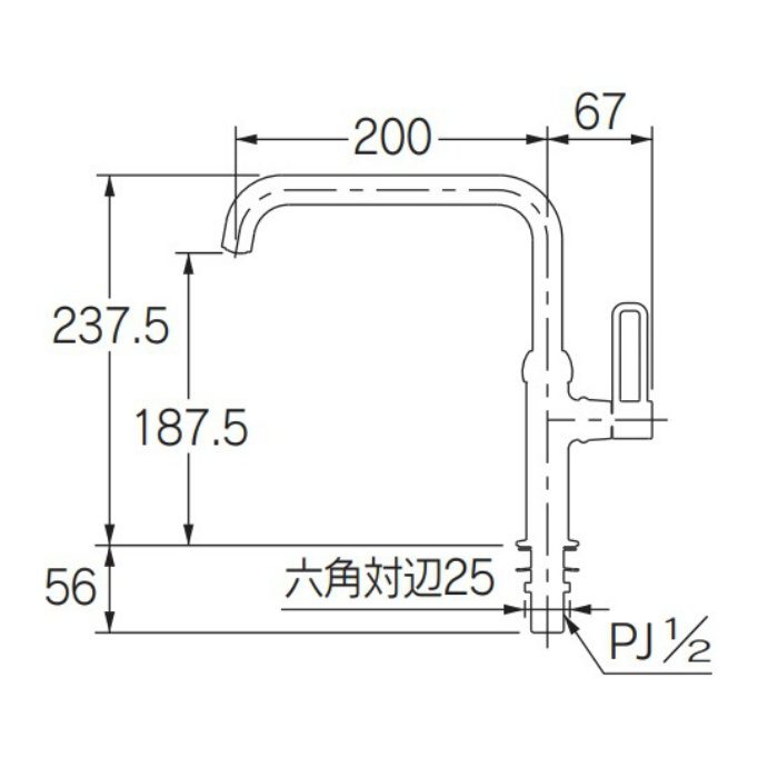 700-801-D 泡沫立形自在水栓 マットブラック カクダイ【アウン