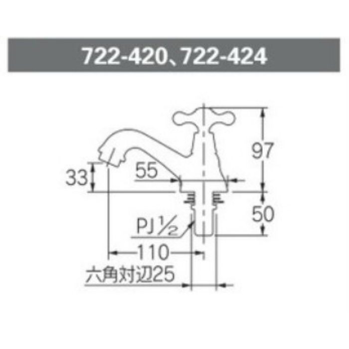 722-424-AB ANTIRA 立水栓 オールドブラス カクダイ【アウンワークス通販】