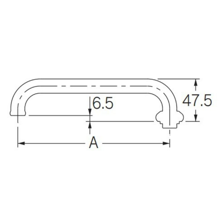 775-13-130 Uパイプ 長さ130mm ネオパックタイプ