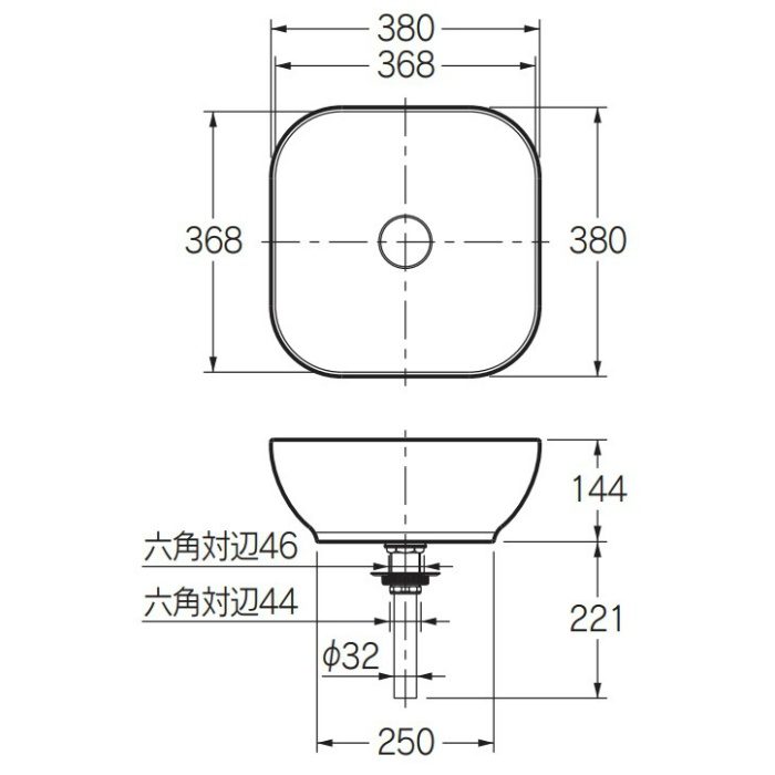 最高の品質 JB Toolカクダイ KAKUDAI LY-493232-W 角型手洗器 マットホワイト
