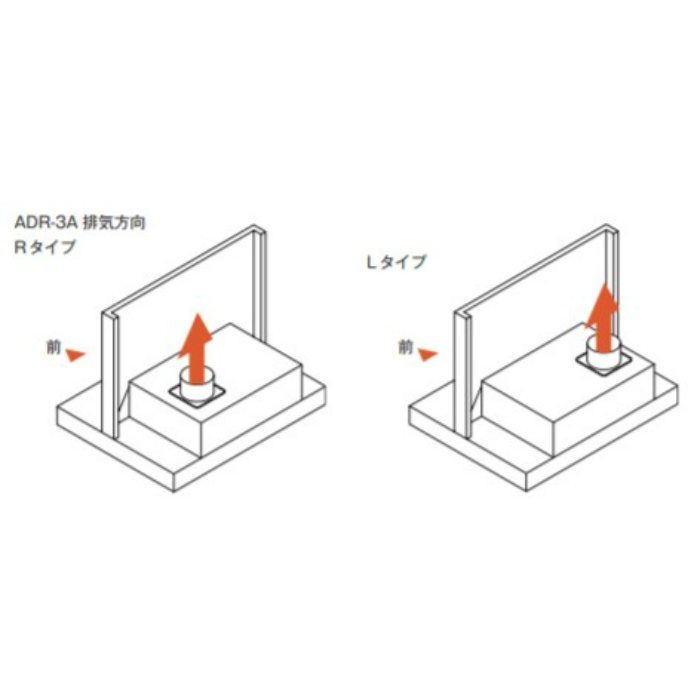 ADR-3A-7516LSI レンジフード スタンダード シロッコファン 壁面取付けタイプ シルバーメタリック 間口750mm 高さ600mm 左排気