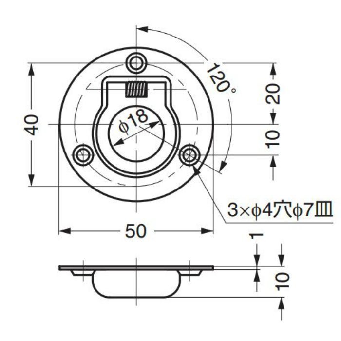 ステンレス鋼製ハンドル980640 980640