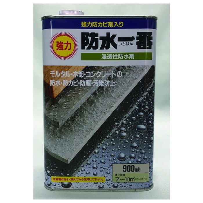 強力防水一番 無色 900ml 12缶／セット